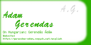 adam gerendas business card